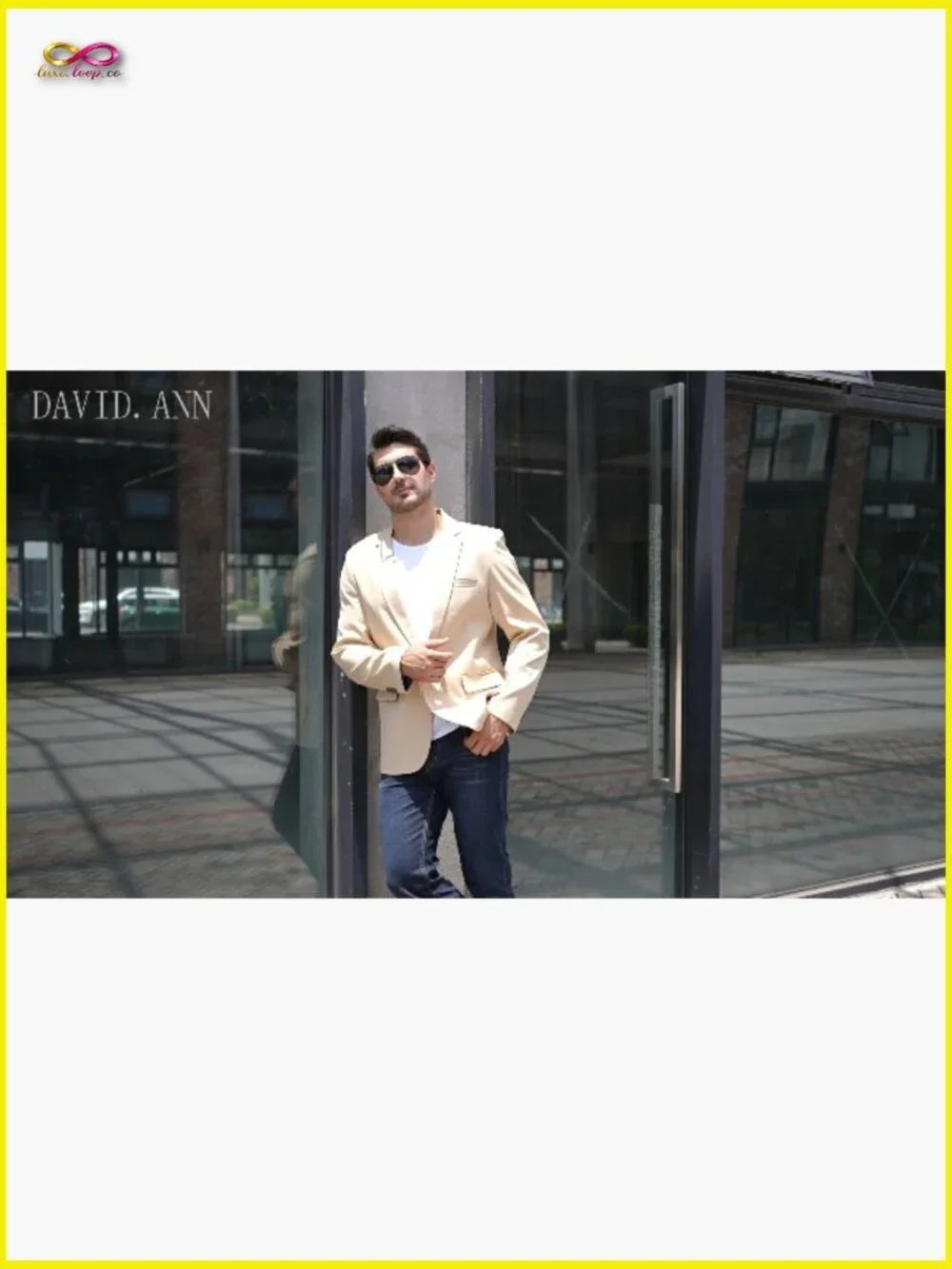 Slim Fit One Button Casual Blazer Jacket Modern Classic Lightweight Polyester